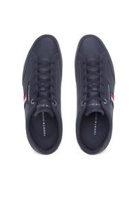 TOMMY HILFIGER - Tommy Hilfiger Sneakersy Classic Lo Cupsole Leather FM0FM04277 Granatowy. Kolor: niebieski. Materiał: skóra #4