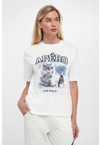 Sportalm - T-shirt damski z nadrukiem SPORTALM. Wzór: nadruk #1