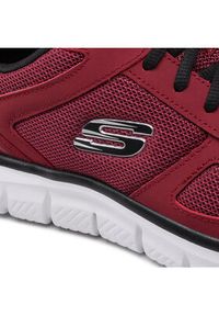 skechers - Skechers Sneakersy Scloric 2631/BUBK Bordowy. Kolor: czerwony. Materiał: materiał