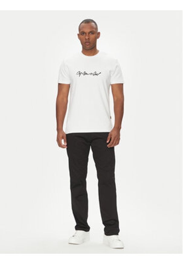G-Star RAW - G-Star Raw T-Shirt G-Script D25150-C812 Biały Regular Fit. Kolor: biały. Materiał: bawełna