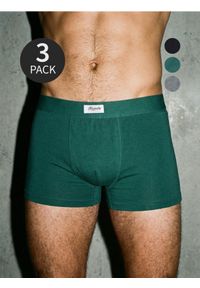 Sinsay - Bawełniane bokserki classic 3 pack - czarny. Kolor: czarny. Materiał: bawełna