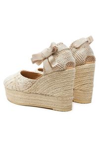 Manebi Espadryle Yucatan Wedge Espadrilles G 0.3 WV Beżowy. Kolor: beżowy #2