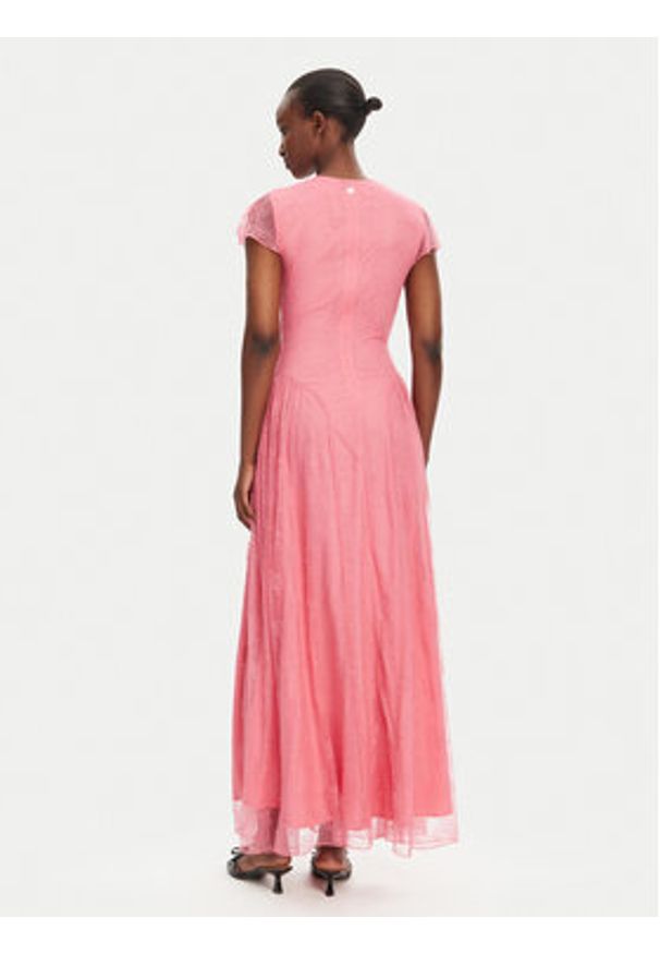 ROTATE Sukienka wieczorowa 113833551 Różowy Regular Fit. Kolor: różowy. Materiał: syntetyk. Styl: wizytowy