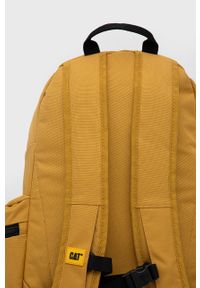CATerpillar - Caterpillar plecak kolor żółty duży z nadrukiem. Kolor: żółty. Wzór: nadruk #3