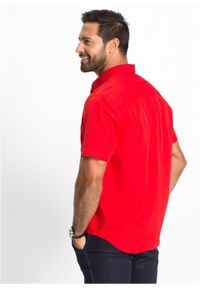 Koszula z krótkim rękawem i nadrukiem bonprix truskawkowy. Kolor: czerwony. Materiał: bawełna, materiał. Długość rękawa: krótki rękaw. Długość: krótkie. Wzór: nadruk #4