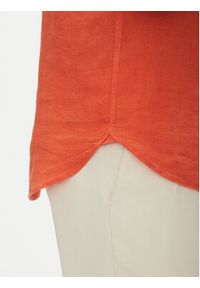 TOMMY HILFIGER - Tommy Hilfiger Koszula MW0MW35207 Pomarańczowy Regular Fit. Kolor: pomarańczowy. Materiał: len #4