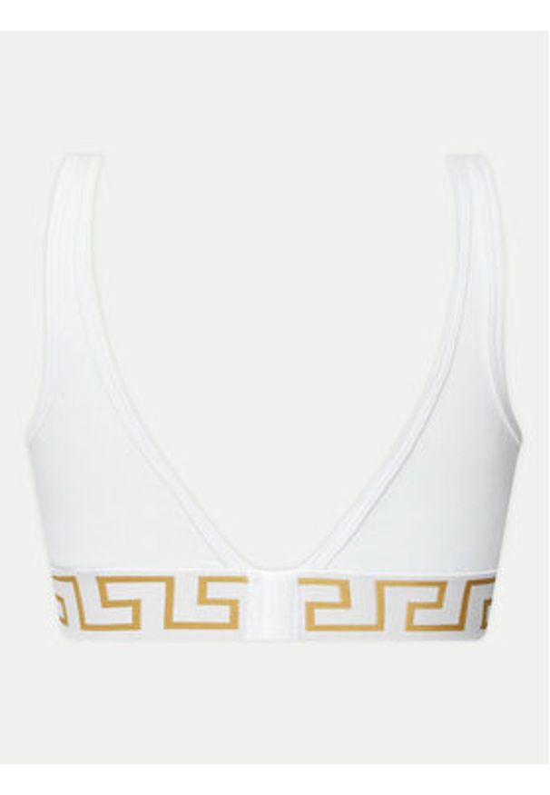 VERSACE - Versace Biustonosz braletka AUD01047 1A10011 Biały. Kolor: biały. Materiał: bawełna