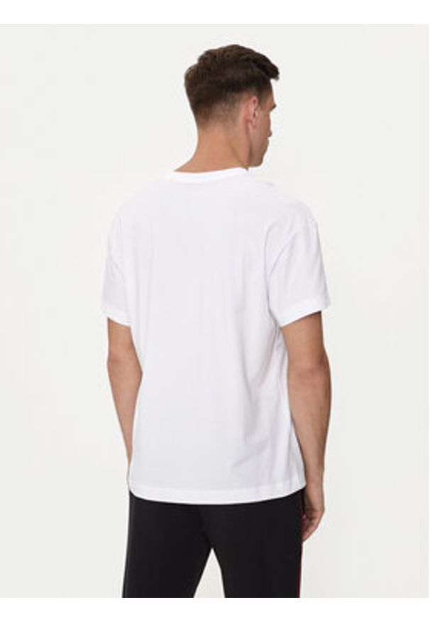 Hugo T-Shirt Linked 50518646 Biały Relaxed Fit. Kolor: biały. Materiał: bawełna