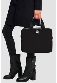 Karl Lagerfeld - KARL LAGERFELD Czarna aktówka Ikon Neop. Kolor: czarny #6