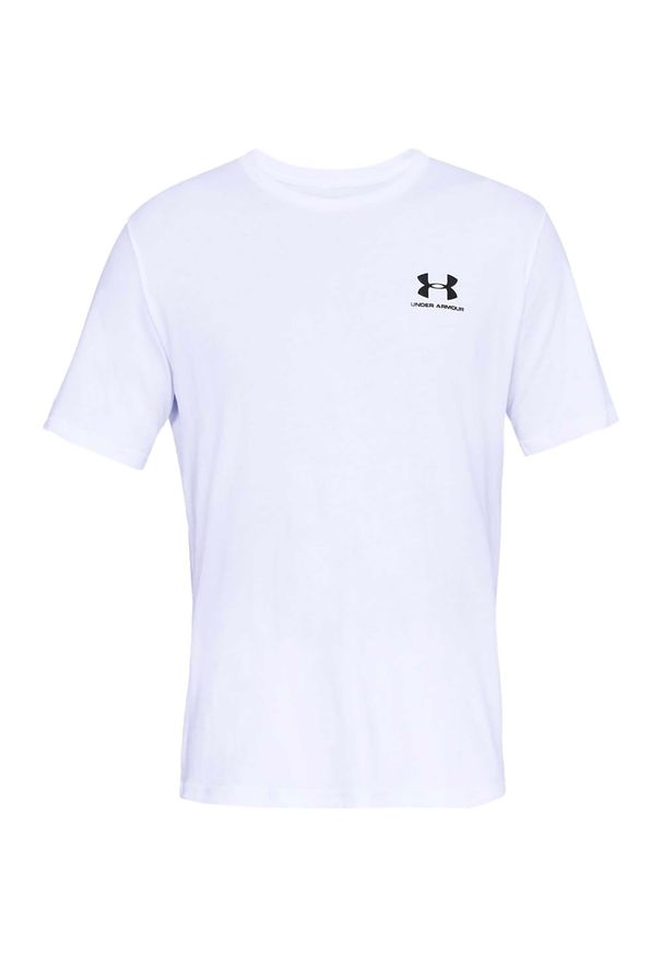 Lewy T-Shirt Under Armour Sportstyle Dorosłych. Kolor: biały