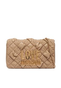 Love Moschino - LOVE MOSCHINO Torebka JC4131PP1PL1010A Beżowy. Kolor: beżowy. Materiał: skórzane #1