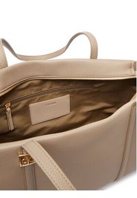 Calvin Klein Torebka Emblem Hw Pebble Tote LV04F3424G Beżowy. Kolor: beżowy. Materiał: skórzane #7
