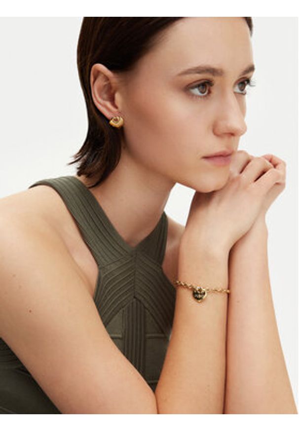 Guess Bransoletka JUBB05 217JW Złoty. Materiał: metalowe. Kolor: złoty