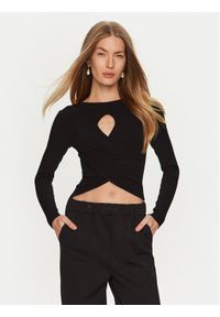 ViCOLO Sweter 22099S Czarny Slim Fit. Kolor: czarny. Materiał: syntetyk #1