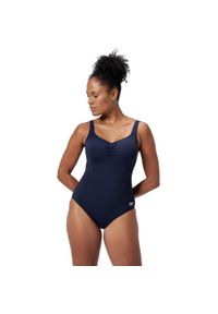 Strój kąpielowy damski Speedo Shaping AquaNite. Kolor: niebieski. Materiał: lycra, nylon