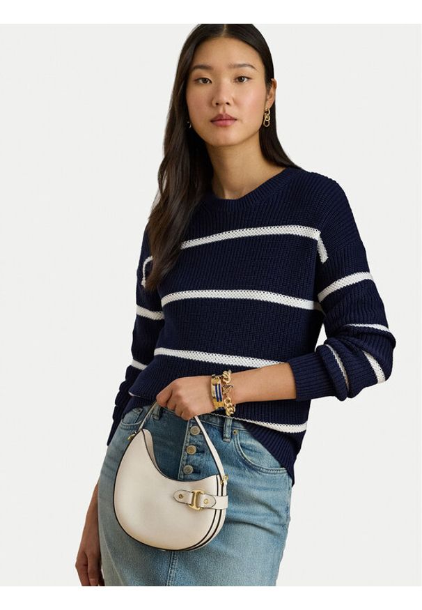 Lauren Ralph Lauren - LAUREN RALPH LAUREN Torebka 431980159004 Biały. Kolor: biały. Materiał: skórzane