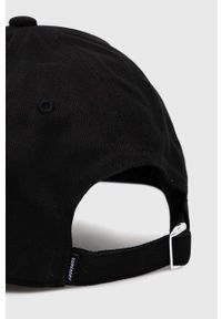 Superdry czapka z daszkiem bawełniana kolor czarny z aplikacją. Kolor: czarny. Materiał: bawełna. Wzór: aplikacja #3