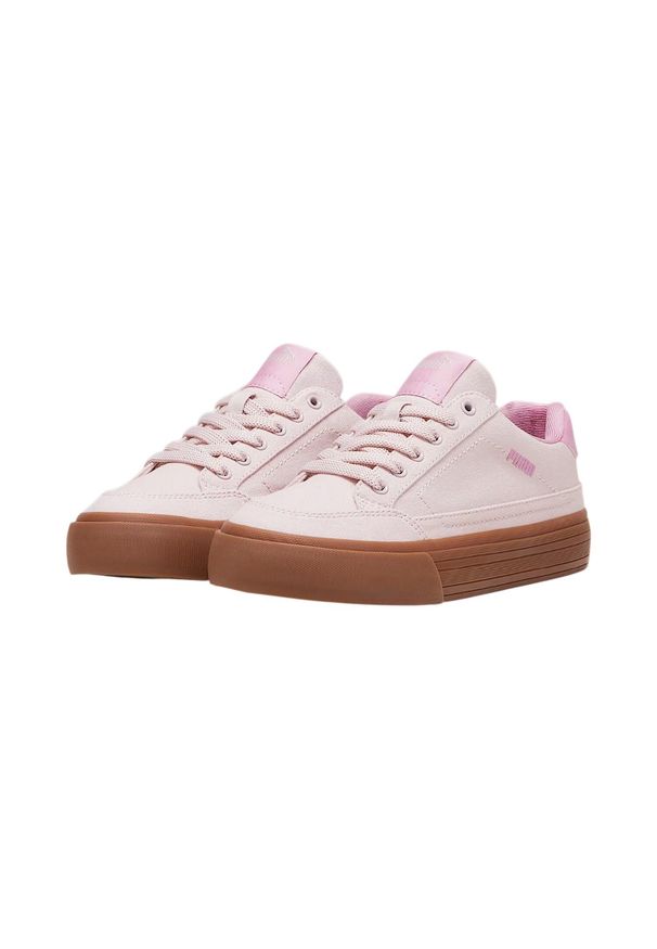 Puma - Trampki Dziecięce Court Classic. Okazja: na spacer. Kolor: różowy. Sport: turystyka piesza