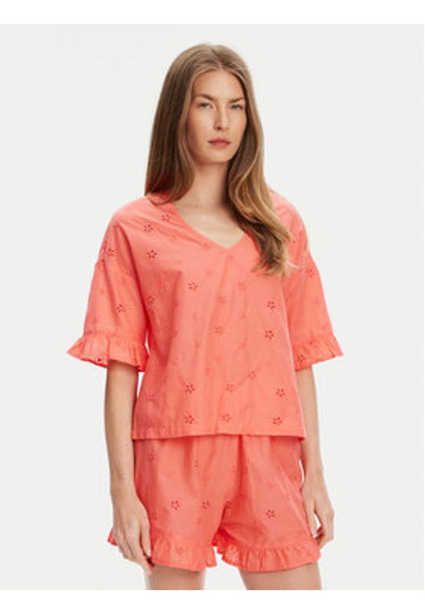 United Colors of Benetton - United Colors Of Benetton Piżama 4SHX3P03X Czerwony Regular Fit. Kolor: czerwony. Materiał: bawełna