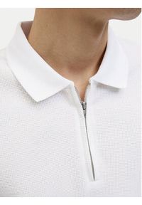 Jack & Jones Polo Austin 12279177 Biały Regular Fit. Typ kołnierza: polo. Kolor: biały. Materiał: bawełna #3
