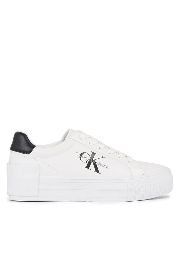 Sneakersy Calvin Klein Jeans. Kolor: biały