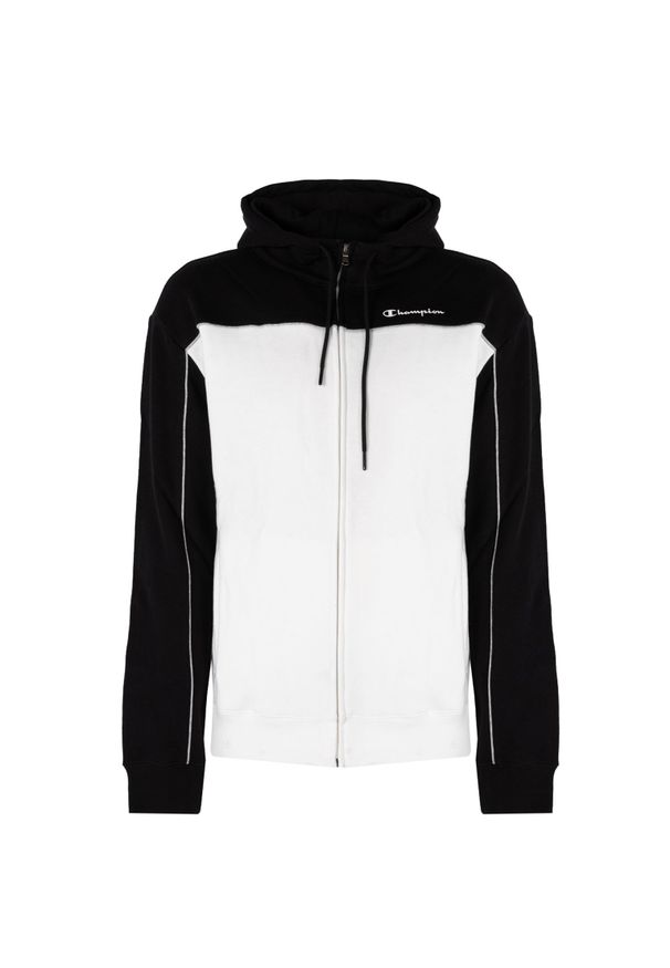 Champion Bluza "Zip-Hoodie" | 217851 | Mężczyzna | Czarny, Biały. Okazja: na co dzień. Kolor: czarny, biały, wielokolorowy. Materiał: poliester, bawełna. Wzór: aplikacja, nadruk. Styl: casual, elegancki