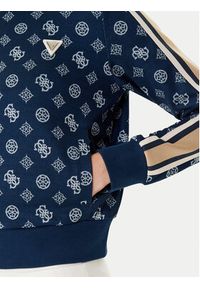 Guess Bluza V5YQ07 K0282 Granatowy Regular Fit. Kolor: niebieski. Materiał: syntetyk #5