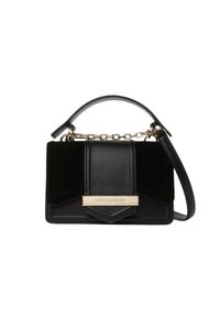 Karl Lagerfeld - KARL LAGERFELD Czarna skórzana listonoszka Nova. Kolor: czarny. Materiał: skórzane. Styl: klasyczny, casual, elegancki #4