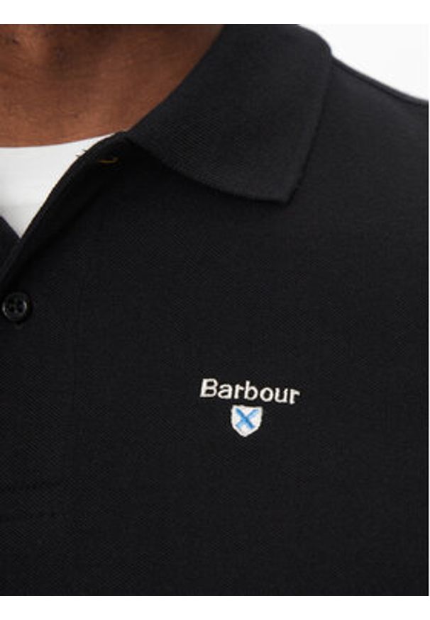 Barbour Polo Original Sports MML0358BK31 Czarny Tailored Fit. Typ kołnierza: polo. Kolor: czarny. Materiał: bawełna