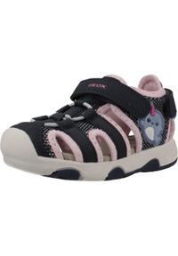 Geox - Sandały GEOX B SANDAL MULTY GIRL Niebieski. Kolor: niebieski. Materiał: tkanina. Sport: turystyka piesza