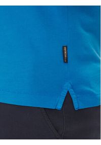 Napapijri Polo Elbas NP0A4GB4 Niebieski Regular Fit. Typ kołnierza: polo. Kolor: niebieski. Materiał: bawełna