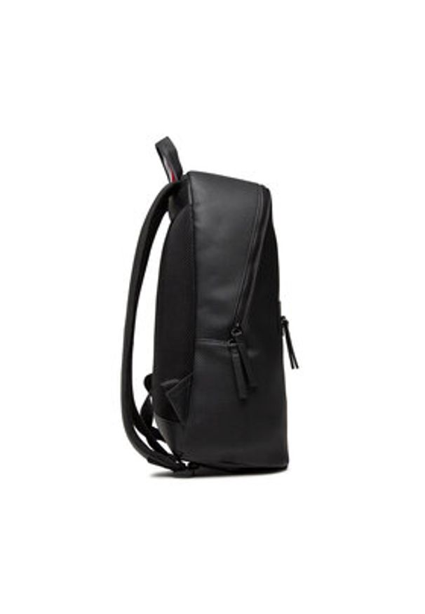 TOMMY HILFIGER - Tommy Hilfiger Plecak Essential Pu Backpack AM0AM09503 Czarny. Kolor: czarny. Materiał: skóra