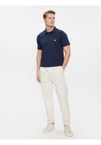 Emporio Armani Underwear Polo 211804 4R461 06935 Granatowy Regular Fit. Typ kołnierza: polo. Kolor: niebieski. Materiał: bawełna