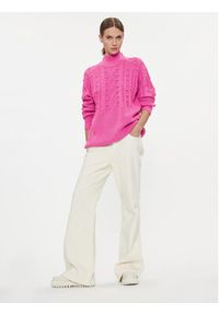 Silvian Heach Sweter GPA23251LU Różowy Regular Fit. Kolor: różowy. Materiał: syntetyk