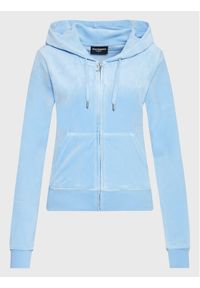 Juicy Couture Bluza Robertson JCAP176 Niebieski Slim Fit. Kolor: niebieski. Materiał: syntetyk