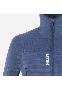 Bluza turystyczna męska Millet Fusion Grid Hoodie active fit POLARTEC Powergrid. Kolor: niebieski. Materiał: tkanina