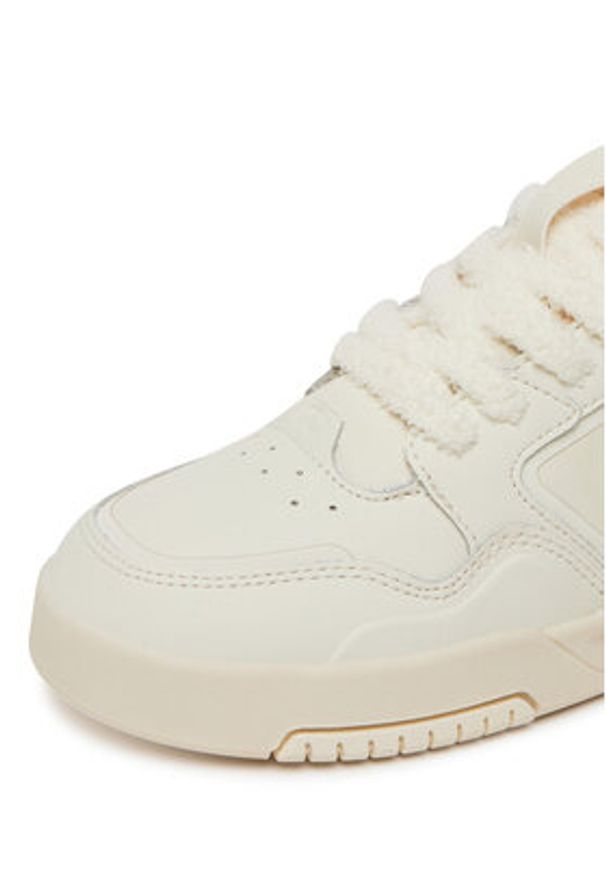 Champion Sneakersy ZN80 LOW BOUCLET S11701-WW017 Écru. Materiał: skóra