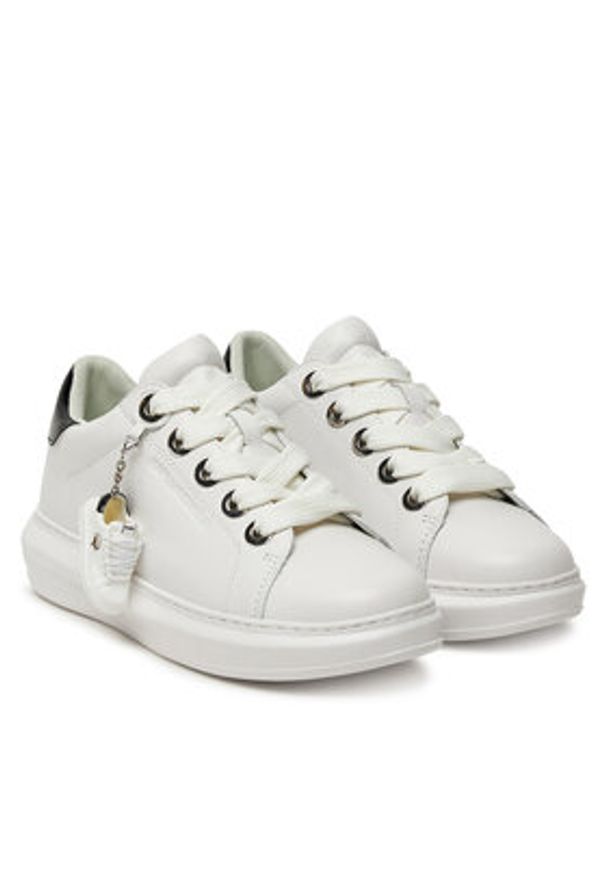 Karl Lagerfeld - KARL LAGERFELD Sneakersy Kapri KL62519 Biały. Kolor: biały. Materiał: skóra