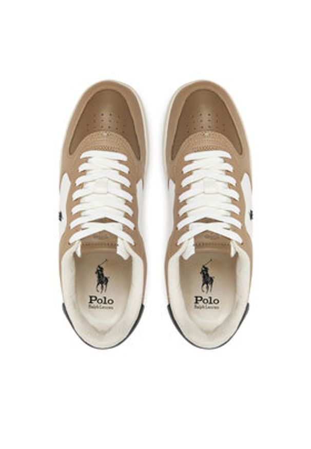 Polo Ralph Lauren Sneakersy Masters Court 809960988001 Brązowy. Kolor: brązowy. Materiał: skóra