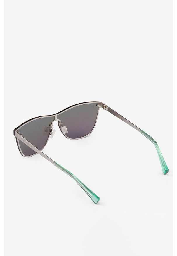 Hawkers - Okulary STEVE AOKI SILVER EMERALD. Kolor: srebrny