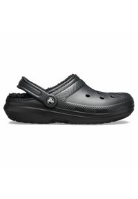 Crocs - Chodaki Classic Lined Clog U. Kolor: czarny. Materiał: syntetyk, tkanina, materiał. Styl: sportowy