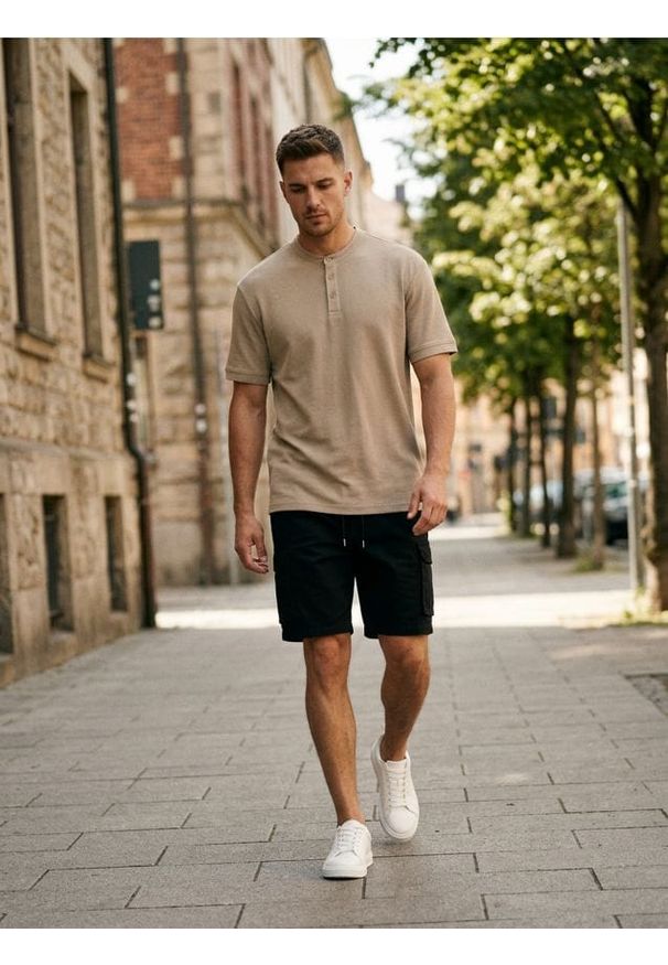 Sinsay - Bawełniana koszulka polo - Inny. Typ kołnierza: polo. Materiał: bawełna