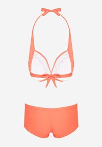 Born2be - Pomarańczowe Bikini z Ozdobnymi Marszczeniami i Usztywnianą Górą Ireviana. Kolor: pomarańczowy #3