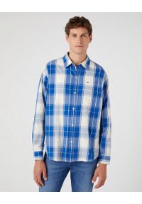 Wrangler - WRANGLER 1 PKT SHIRT MĘSKA KOSZULA MATERIAŁOWA W KRATĘ NAUTICAL W5D64MXV2 112330810. Materiał: materiał #1