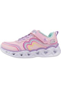 skechers - Buty do chodzenia dla dzieci Skechers Heart Lights. Kolor: różowy. Materiał: syntetyk, materiał. Szerokość cholewki: normalna. Model: Skechers Sport. Sport: turystyka piesza