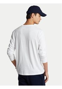 Polo Ralph Lauren Longsleeve Classics 710671468004 Biały Custom Slim Fit. Typ kołnierza: polo. Kolor: biały. Materiał: bawełna. Długość rękawa: długi rękaw #5