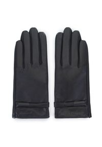 Wittchen - Damskie rękawiczki ze skóry z paskiem. Kolor: czarny. Materiał: skóra. Wzór: aplikacja. Sezon: lato. Styl: klasyczny, elegancki #2