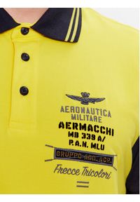 Aeronautica Militare Polo 231PO1686P173 Żółty Regular Fit. Typ kołnierza: polo. Kolor: żółty. Materiał: bawełna #4