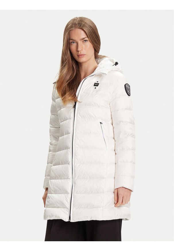 Blauer Kurtka puchowa 25WBLDK03102 Biały Regular Fit. Kolor: biały. Materiał: syntetyk