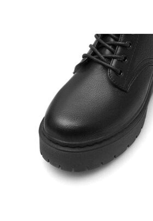 DeeZee Trzewiki H120101-01 Czarny. Kolor: czarny. Materiał: syntetyk